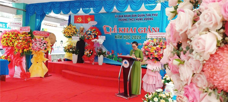 Lễ Khai Giảng của trường THCS Hùng Vương năm học 2024 - 2025